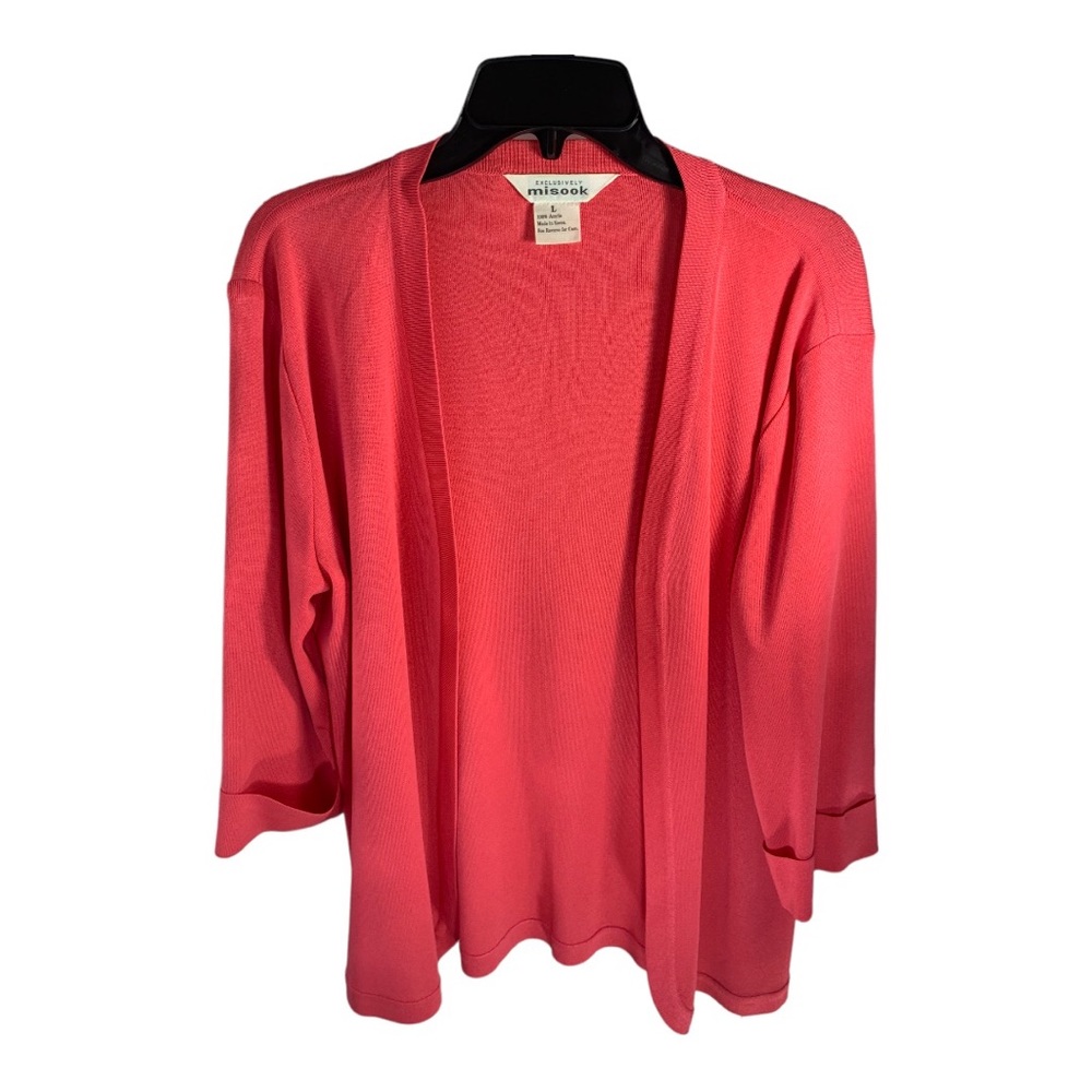 Misook Open Front Cardigan